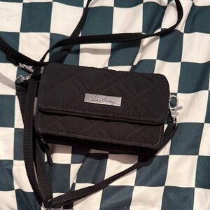 Vera Bradley Quilted Black Crossbody Bag